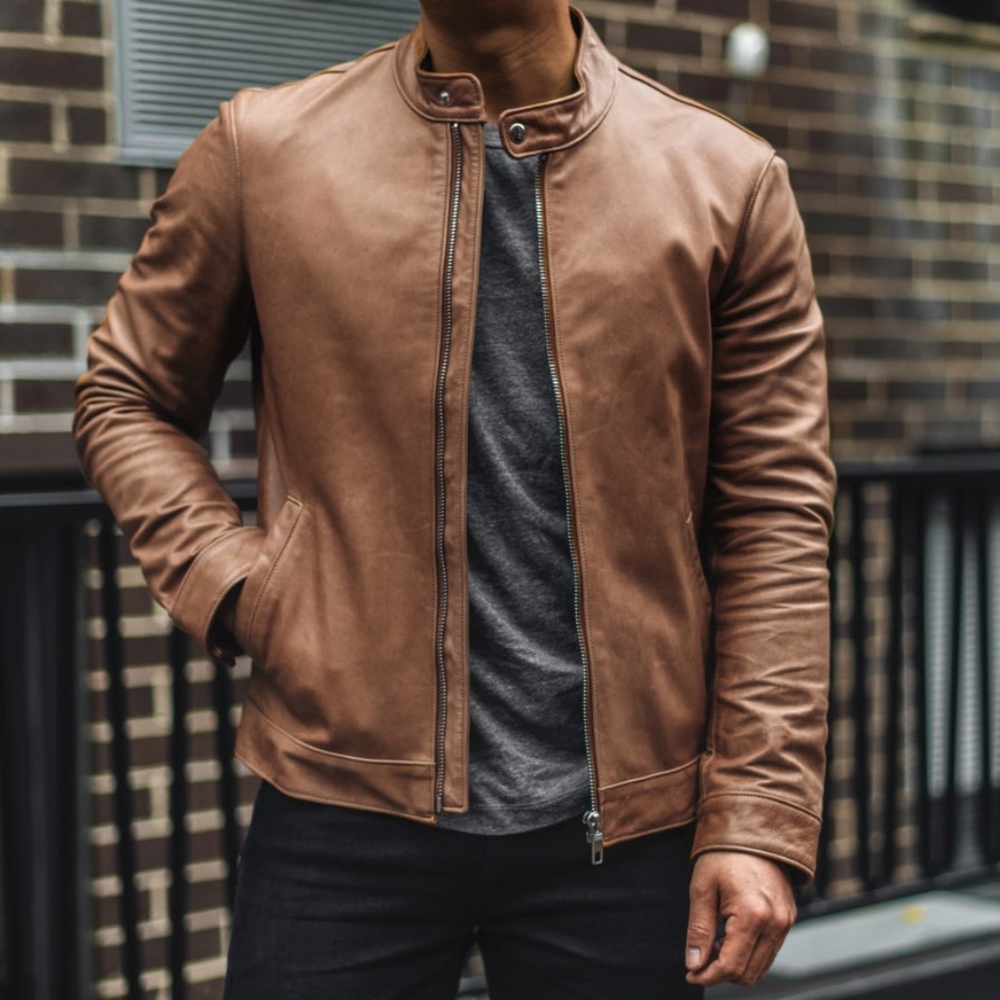 Thursday Boot Co. Racer Jacket In Natural  Size Medium Slim